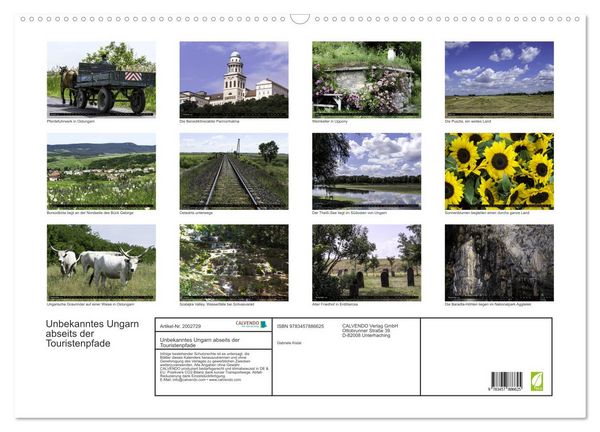 Produktbild: Unbekanntes Ungarn abseits der Touristenpfade (Wandkalender 2026 DIN A2 quer), CALVENDO Monatskalender