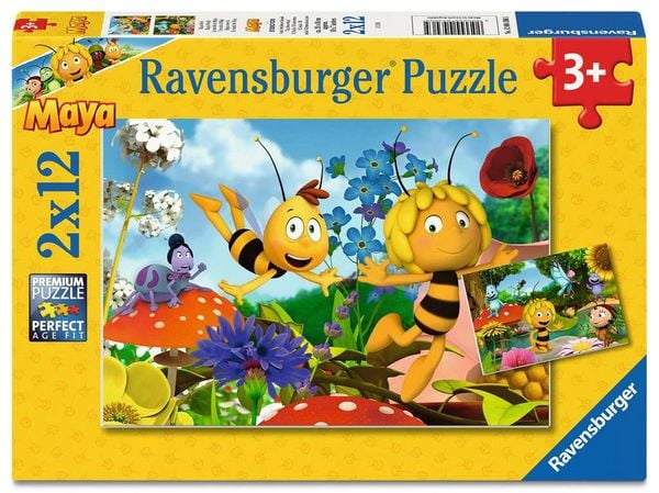 Kinderpuzzle 2x12 Teile - Majas Welt