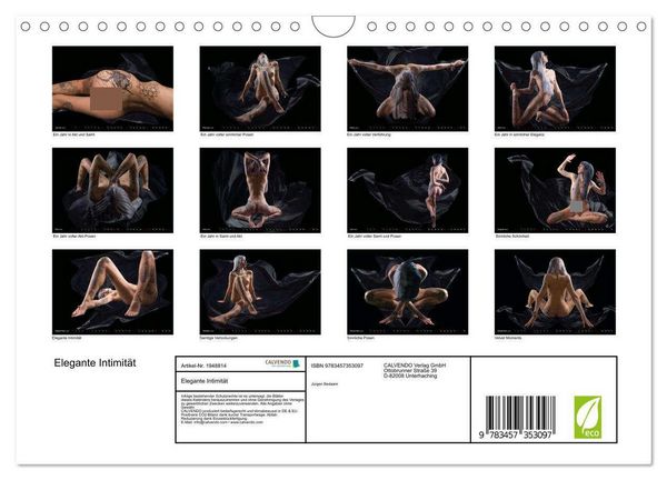 Produktbild: Elegante Intimit&auml;t (Wandkalender 2026 DIN A4 quer), CALVENDO Monatskalender