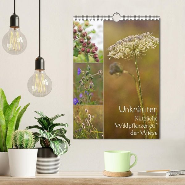 Produktbild: Unkr&auml;uter - N&uuml;tzliche Wildpflanzen auf der Wiese (Wandkalender 2026 DIN A4 hoch), CALVENDO Monatskalender