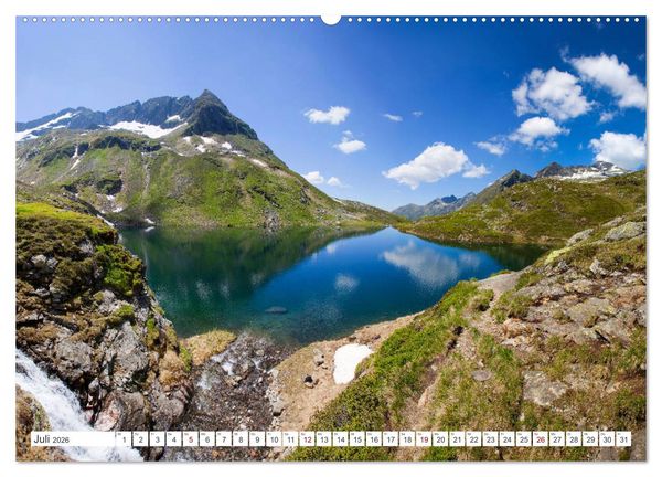 Produktbild: Ennstaler Bergseen in den Schladminger Tauern (hochwertiger Premium Wandkalender 2026 DIN A2 quer), Kunstdruck in Hochglanz