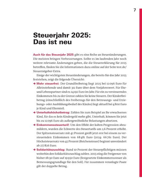 Produktbild: Steuererkl&auml;rung 2025/2026 - Arbeitnehmer, Beamte