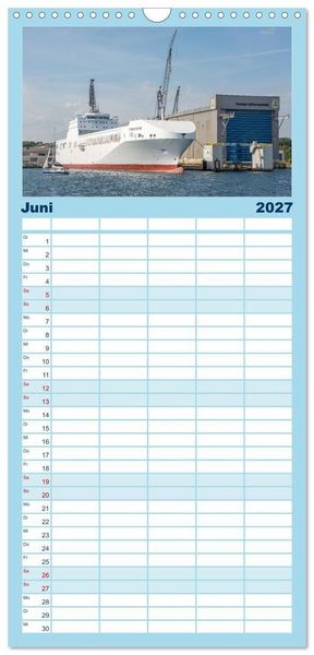 Produktbild: Familienplaner 2027 - Flensburg maritim mit 5 Spalten (Wandkalender, 21 x 45 cm) CALVENDO