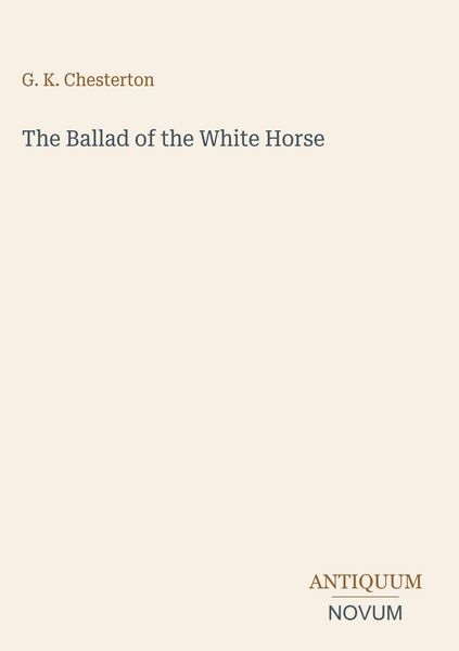 Produktbild: The Ballad of the White Horse