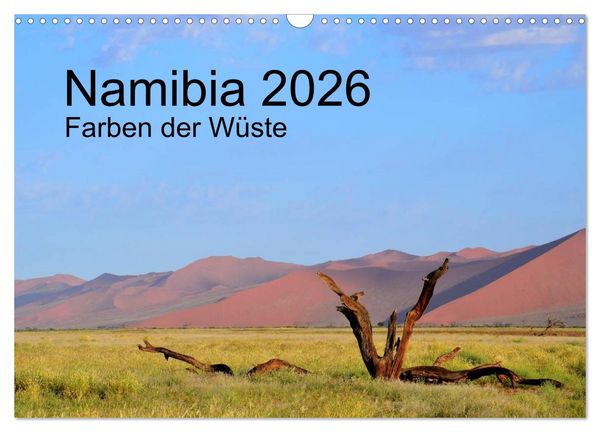 Produktbild: Namibia 2026 Farben der W&uuml;ste (Wandkalender 2026 DIN A3 quer), CALVENDO Monatskalender