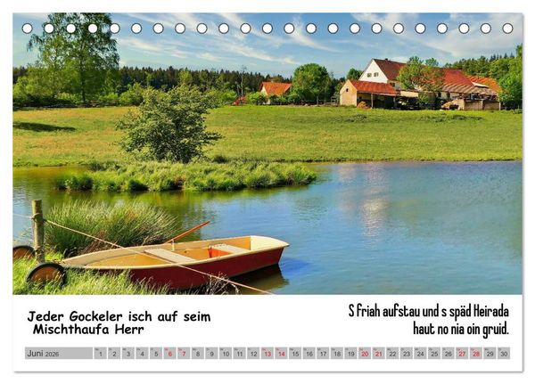 Produktbild: Schw&auml;bische Sprichw&ouml;rter 1 Wi ma hald so said! (Tischkalender 2026 DIN A5 quer), CALVENDO Monatskalender