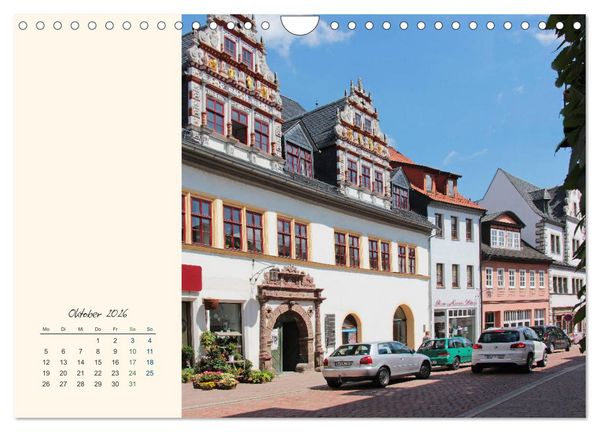 Produktbild: Saalfeld an der Saale &ndash; mein Streifzug durch die historische Altstadt (Wandkalender 2026 DIN A4 quer), CALVENDO Monatskalender