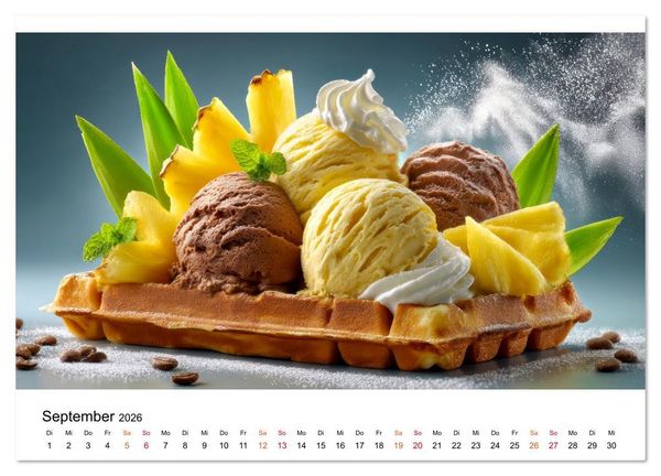 Produktbild: EIS dich gl&uuml;cklich (Wandkalender 2026 DIN A2 quer), CALVENDO Monatskalender
