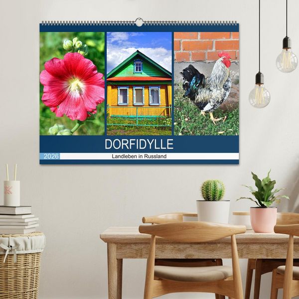 Produktbild: Dorfidylle - Landleben in Russland (Wandkalender 2026 DIN A2 quer), CALVENDO Monatskalender