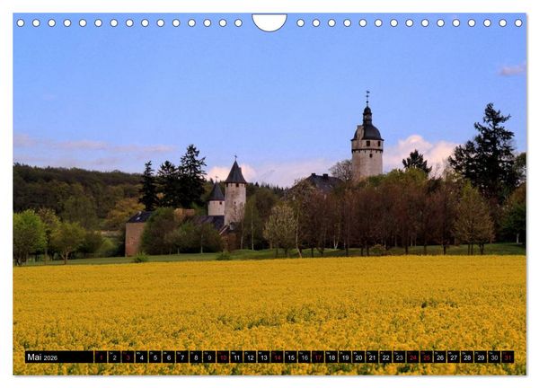 Produktbild: Burgen und Schl&ouml;sser der Eifel (Wandkalender 2026 DIN A4 quer), CALVENDO Monatskalender