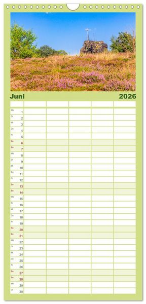 Produktbild: Familienplaner 2026 - Der Harz - eine geheimnisvolle Welt mit 5 Spalten (Wandkalender, 21 x 45 cm) CALVENDO