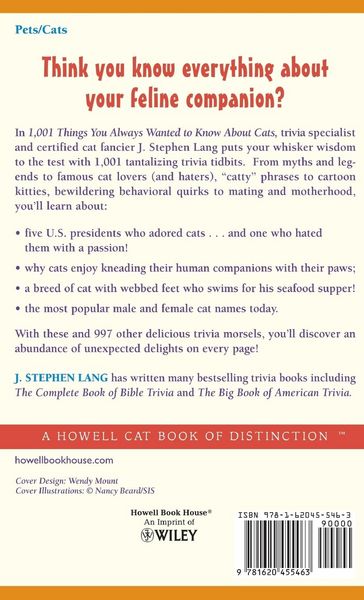 Produktbild: 1,001 Things You Always Wanted to Know about Cats