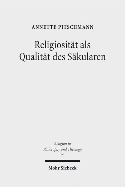 Produktbild: Religiosit&auml;t als Qualit&auml;t des S&auml;kularen