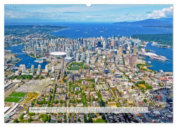 Produktbild: Vancouver Kanada 2026 (hochwertiger Premium Wandkalender 2026 DIN A2 quer), Kunstdruck in Hochglanz