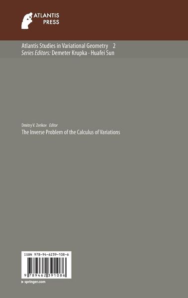 Produktbild: The Inverse Problem of the Calculus of Variations