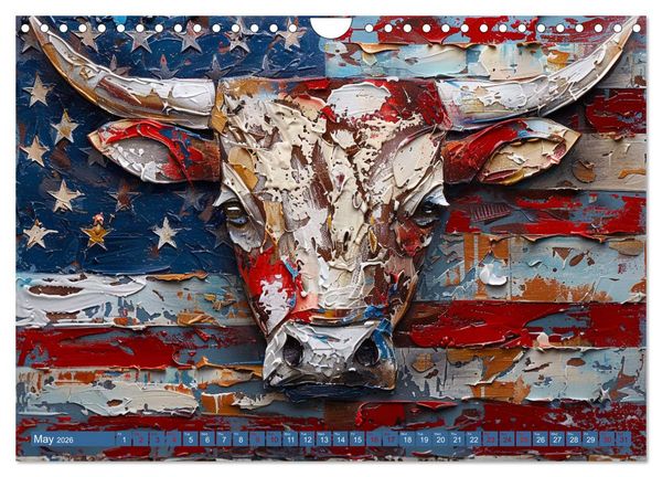 Produktbild: Patriotic Art Collection (Wall Calendar 2026 DIN A4 landscape), CALVENDO 12 Month Wall Calendar