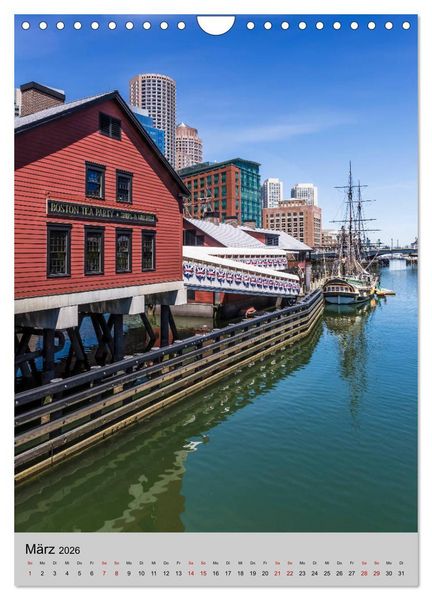 Produktbild: BOSTON Historie und urbane Idylle (Wandkalender 2026 DIN A4 hoch), CALVENDO Monatskalender