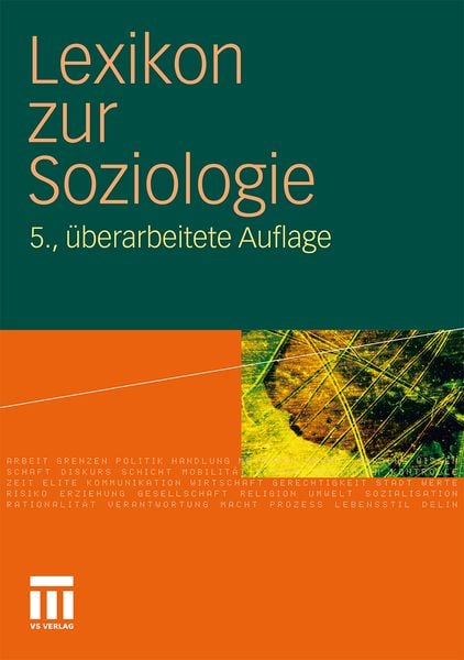 Lexikon zur Soziologie, Gebundene Ausgabe von , VS Verlag für Sozialwissenschaften, 9783531166025