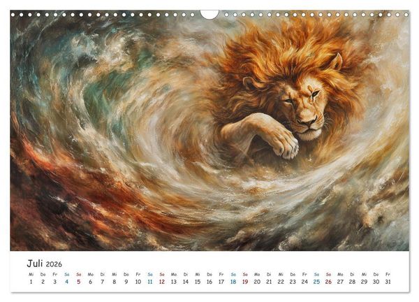 Produktbild: Tiere in der Kunst (Wandkalender 2026 DIN A3 quer), CALVENDO Monatskalender