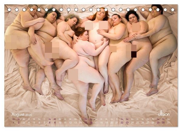 Produktbild: Kurvenstolz - Ode an die Weiblichkeit (Tischkalender 2026 DIN A5 quer), CALVENDO Monatskalender