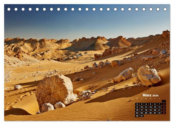 Produktbild: &Auml;gypten &ndash; westliche W&uuml;sten (Tischkalender 2026 DIN A5 quer), CALVENDO Monatskalender