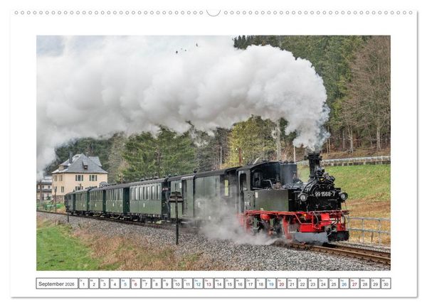 Produktbild: Volldampf voraus! (hochwertiger Premium Wandkalender 2026 DIN A2 quer), Kunstdruck in Hochglanz