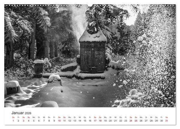 Produktbild: Wachgek&uuml;sst - Vom Zauber der Vergangenheit - S&uuml;dwestkirchhof Stahnsdorf (Wandkalender 2026 DIN A2 quer), CALVENDO Monatskalender