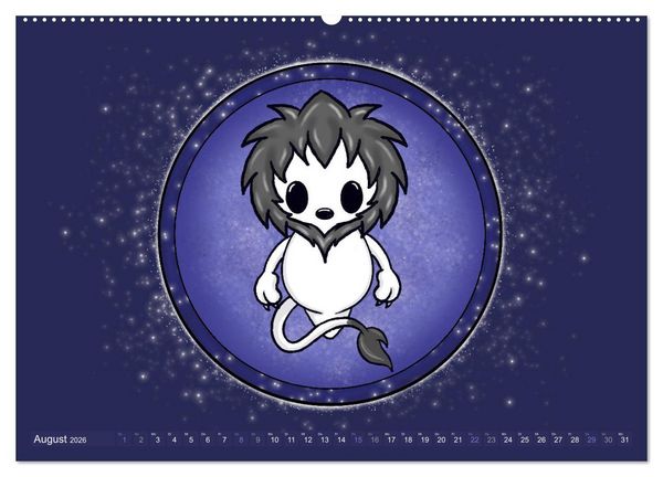 Produktbild: Geister Sternzeichen (Wandkalender 2026 DIN A2 quer), CALVENDO Monatskalender