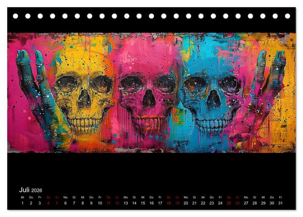 Produktbild: Abstrakte Augenblicke (Tischkalender 2026 DIN A5 quer), CALVENDO Monatskalender