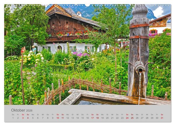Produktbild: Garmisch-Partenkirchen Werdenfelser Land (Wandkalender 2026 DIN A2 quer), CALVENDO Monatskalender
