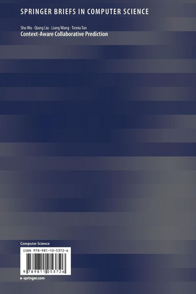 Produktbild: Context-Aware Collaborative Prediction
