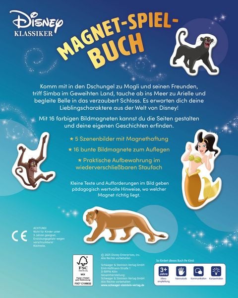 Produktbild: Disney Klassiker Magnet-Spiel-Buch