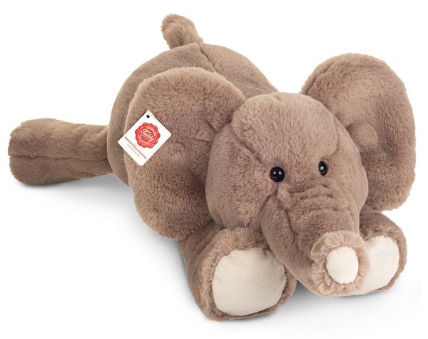 Teddy Hermann 90749 - Elefant Lorenzo, liegend, Plüsch, 45 cm