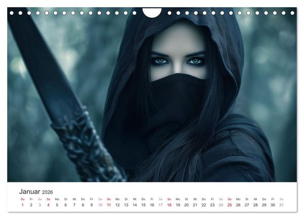 Produktbild: Von Elfen, Drachen und Zauberern - Ein Blick in fantastische Welten (Wandkalender 2026 DIN A4 quer), CALVENDO Monatskalender