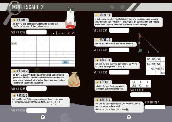 Escape Games Level 4 (türkis) – Löse die Rätsel! – 8 Escape Games ab der 7. Klasse