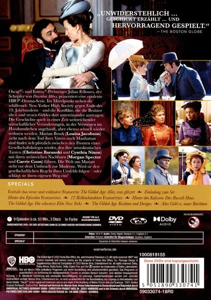 Produktbild: The Gilded Age - Staffel 1 [3 DVDs]