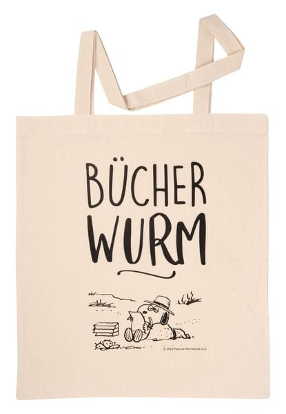 Produktbild: bag shopping - natural - B&uuml;cherwurm