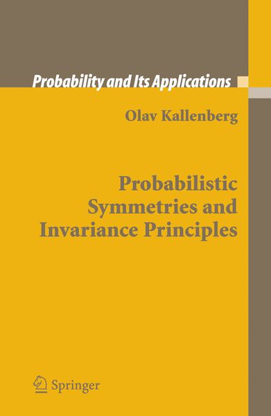 Produktbild: Probabilistic Symmetries and Invariance Principles