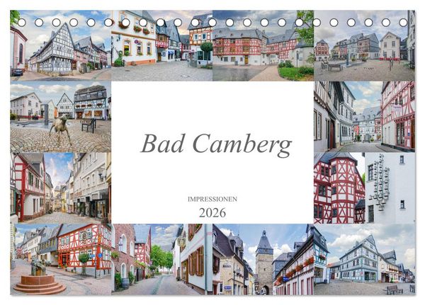 Bad Camberg Impressionen (Tischkalender 2026 DIN A5 quer), CALVENDO Monatskalender