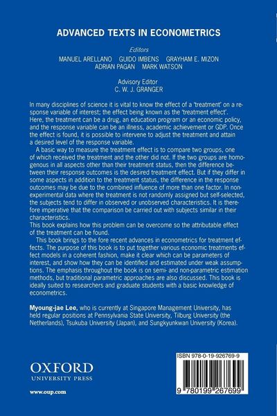 Produktbild: Micro-Econometrics for Policy, Program, and Treatment Effects