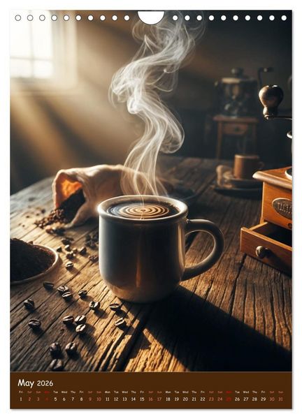 Produktbild: The Soul of Coffee - A Daily Ritual (Wall Calendar 2026 DIN A4 portrait), CALVENDO 12 Month Wall Calendar