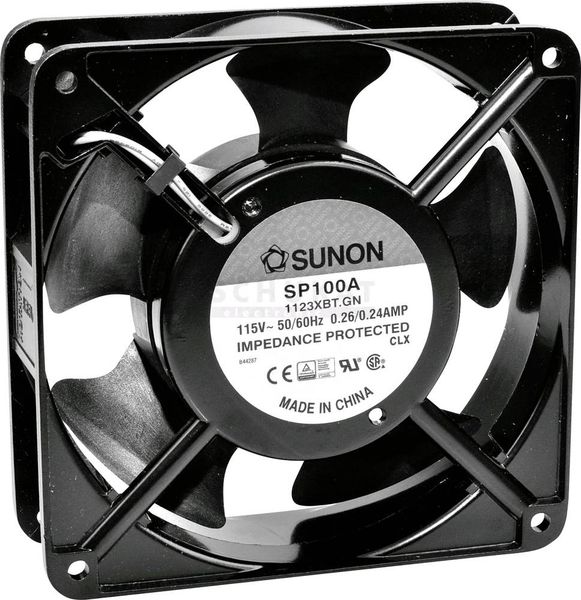 Produktbild: Sunon DP200A2123XBT Axiall&uuml;fter 230 V/AC 164.76 m&sup3;/h (L x B x H) 120 x 120 x 38mm