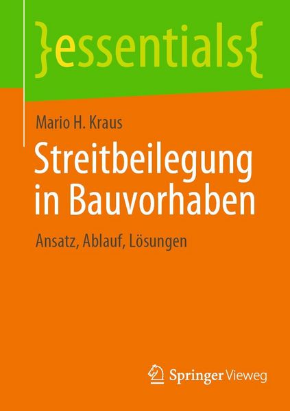 Produktbild: Streitbeilegung in Bauvorhaben