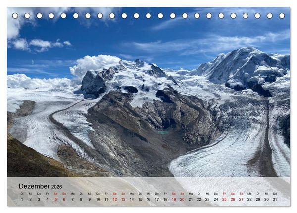 Produktbild: Alpenauszeit - Schweizer Bergsommermomente f&uuml;r die Seele (Tischkalender 2026 DIN A5 quer), CALVENDO Monatskalender