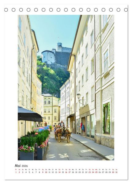 Produktbild: Salzburg - Gesichter einer Stadt (Tischkalender 2026 DIN A5 hoch), CALVENDO Monatskalender