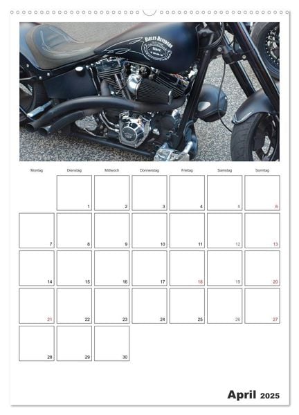 Produktbild: Best of Harley-Davidson Custom-Style 2025 (hochwertiger Premium Wandkalender 2025 DIN A2 hoch), Kunstdruck in Hochglanz