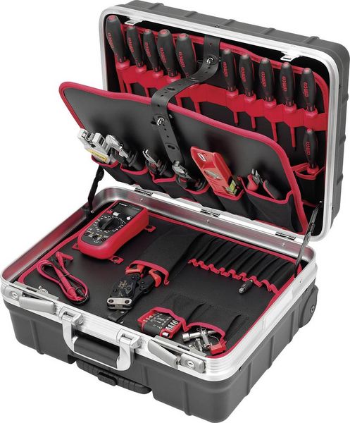 Produktbild: Cimco Lehrlingskoffer Industrie mit Trolley 170532 Trolley-Koffer best&uuml;ckt (L x B x H) 365 x 485 x 255 mm