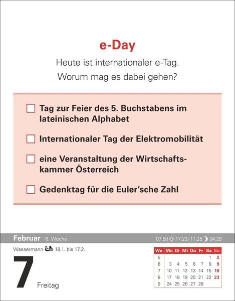 Produktbild: Der Mathematik-Kalender Tagesabrei&szlig;kalender 2025 - Nachts teile ich heimlich durch Null
