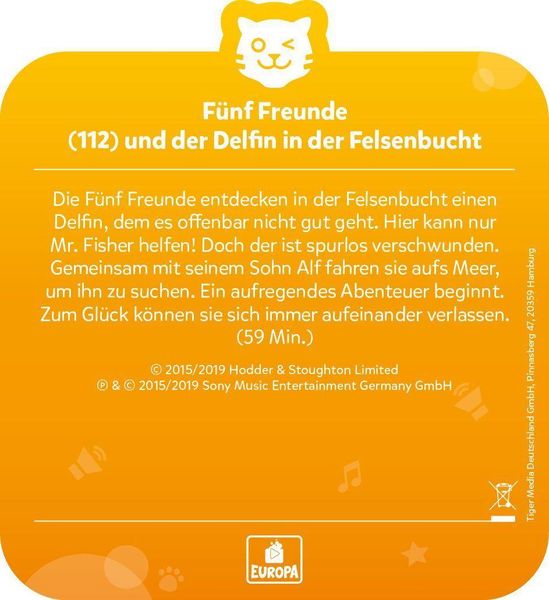 Produktbild: tigercard - F&uuml;nf Freunde - Folge 112: und der Delfin in der Felsenbucht