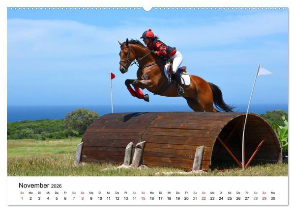 Produktbild: Eventing - Der ultimative Reitsport (Wandkalender 2026 DIN A2 quer), CALVENDO Monatskalender
